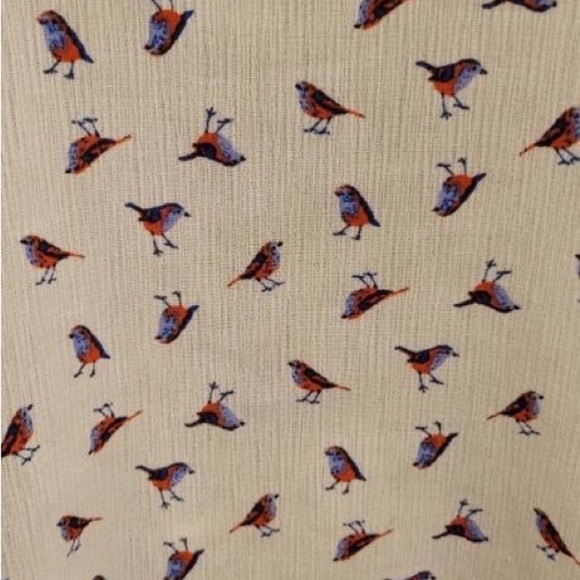 Alice Blue Stitch Fix top sleeveless birds tie front Small - Picture 5 of 6